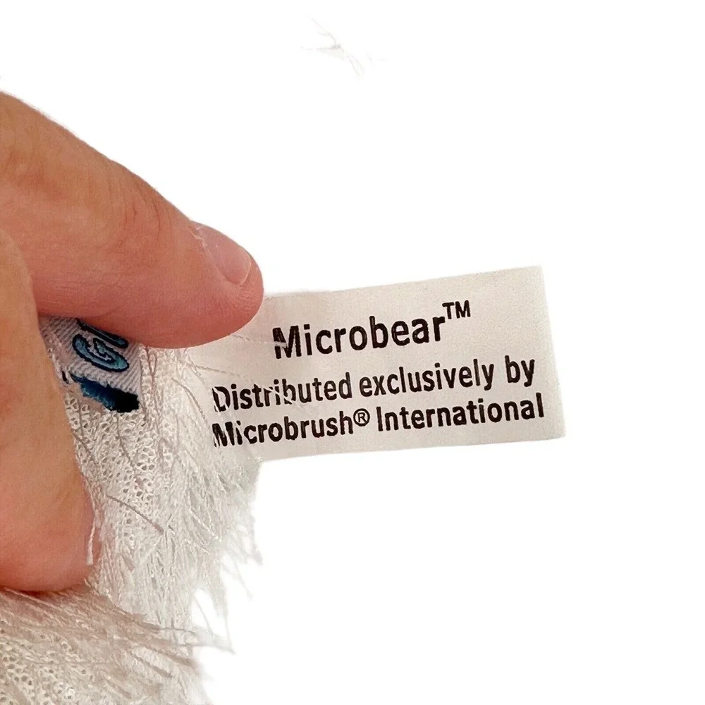 Microbear Collection White Plush Bear Jointed‎ Promotional Long Hair Toothpaste
